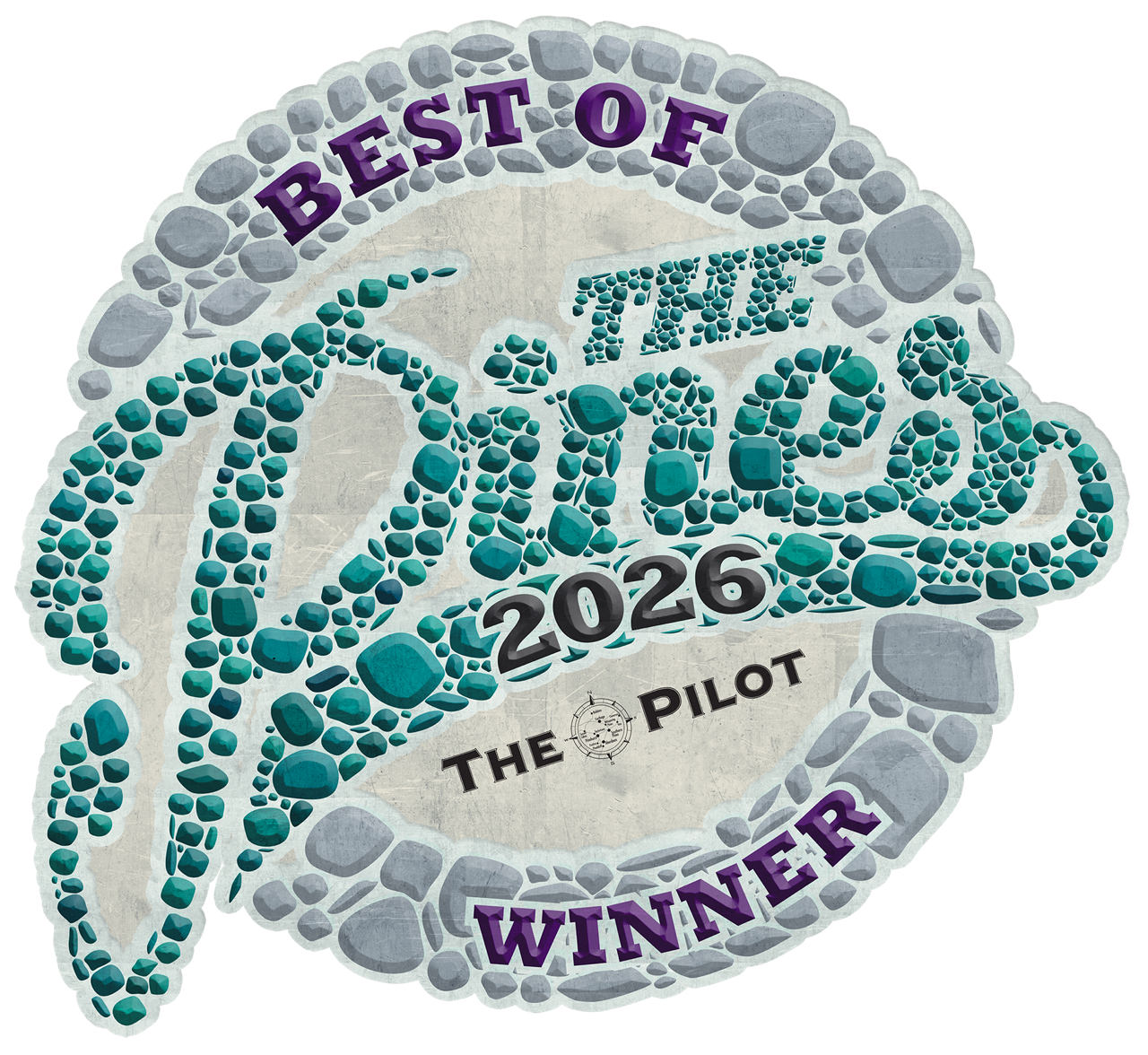 A badge showing the splash and dash southern pines location winning the Best of the Pines contest for 2026.